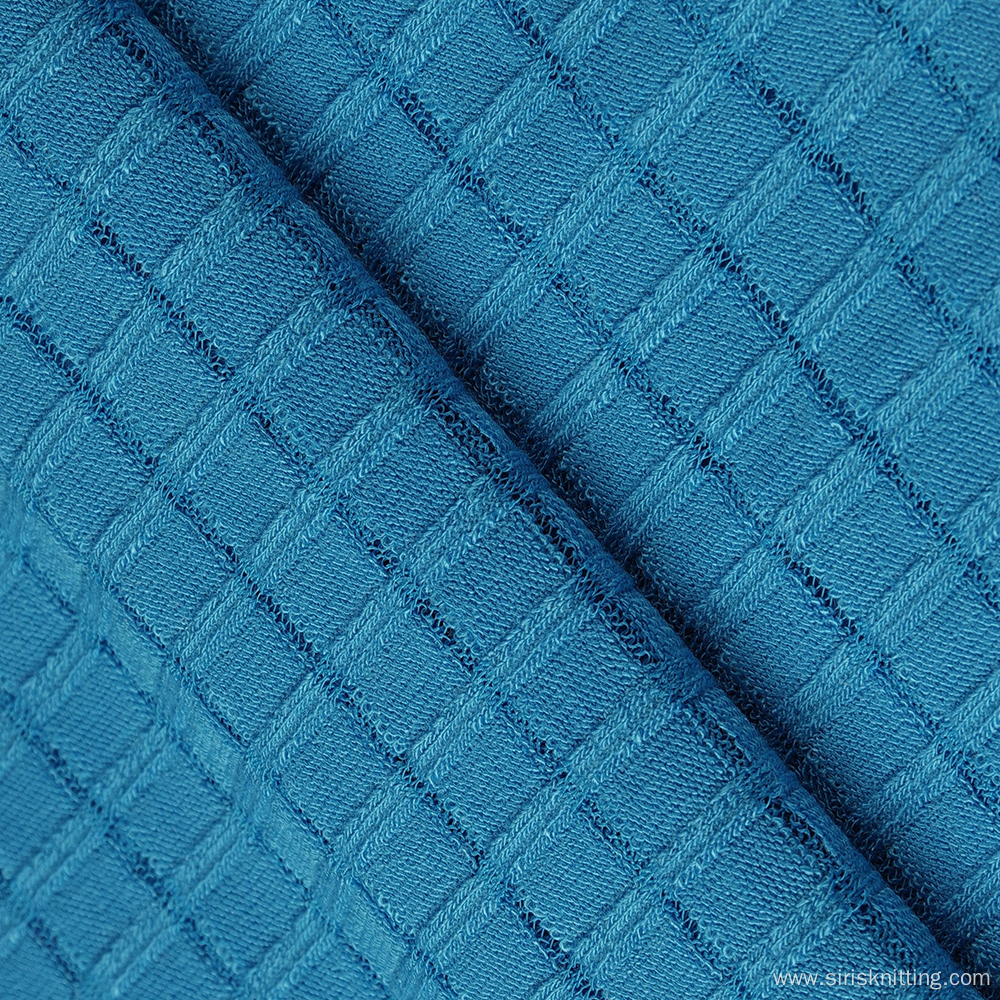 Y/D Varigated Rib Fabric Rayon Polyester Plaid Fabric