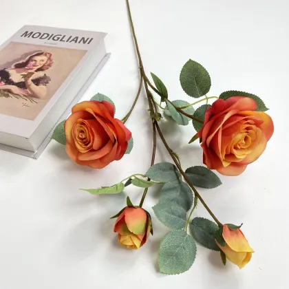 Bulgarian Rose Artificial Silk Rose Flowers