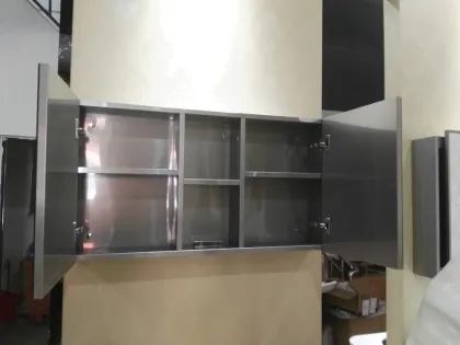 stainless steel wall hang bathroom mirror cabinet