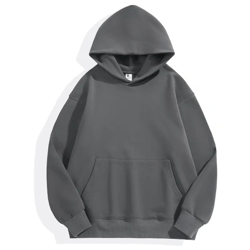 High Quality Cotton Plain Heavyweight graphic grey hoodie