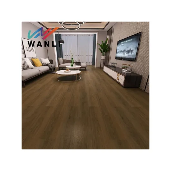 Superior Quality Customized Brown Household Sheet Spc Click Flooring