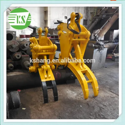 Excavator Rotating Grapple / Hydraulic Grapples Construction Machinery Parts