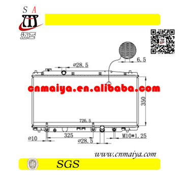 autoparts for all aluminum auto radiator, DPI:13068