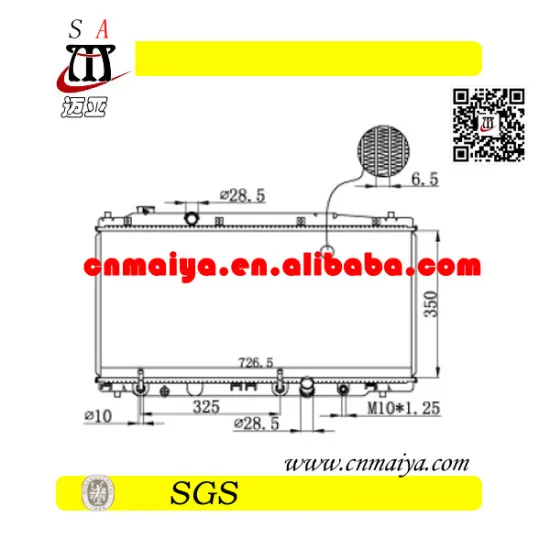 autoparts for all aluminum auto radiator, DPI:13068