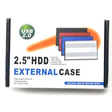 Case del disco rigido esterno in metallo all'ingrosso di fabbrica per HDD da 2,5 pollici e SSD - Compatibilità USB 2.0