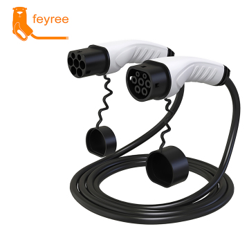 Portable Fast Electric Car Charging Cables Type 2 GBT Type 1 - Feyree 16A 32A TPU Extension Cable for EV Charging Stations