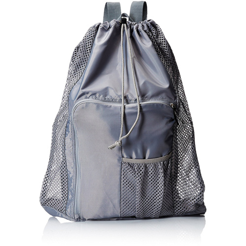 Adjustable Large Drawstring Mesh Beach Bag