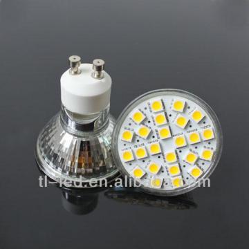 2015 GU10 LED Spot Light 24SMD 3.5W LED Lamp, Glass LED Bulb GU10