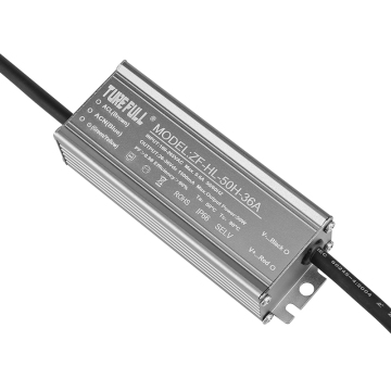 Waterproof Constant Current LED Driver 50W 36V 1.5A LED Drive CE ROHS ZF-HLD-50W