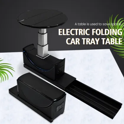 Hidden Folding Electric Table Board for Business Car Interiors