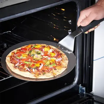 Aluminum Metal Round Pizza Peel Folding Handle Pizza Spatula for Baking Homemade Pizza & Bread