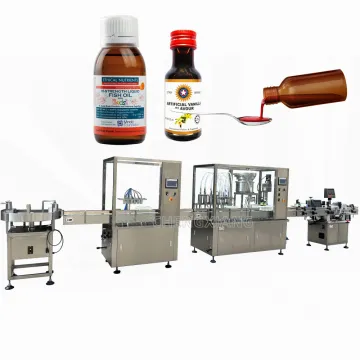 Automatic Oral Syrup Filling Machine: 30ml, 60ml, 120ml Bottle Washing, Filling, Capping & Labeling