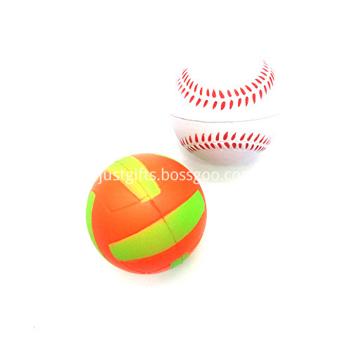 Promotional Volleyball Shaped Stress Balls1