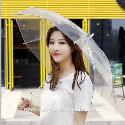 LX0002 Ningbo Lanxing POE Transparent Environmental protection umbrella
