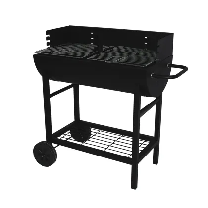 Portable outdoor charcoal grill