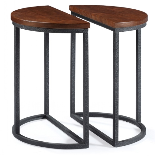 Classic Metal Leg Round Restaurant WoodTop Coffee Tables