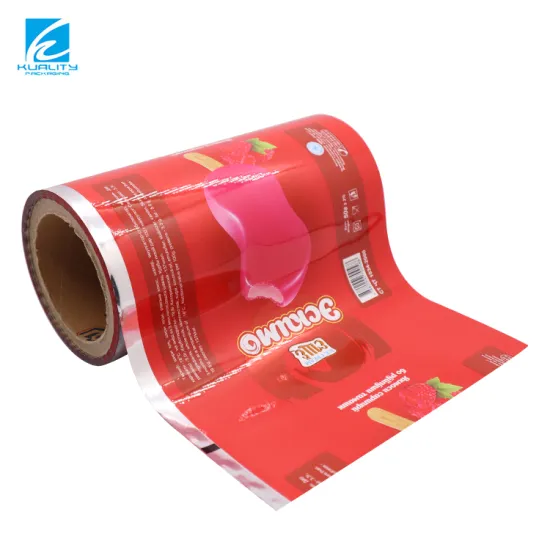 Food Grade Custom Printed Ice Cream Popsicle Plastic Packaging Film