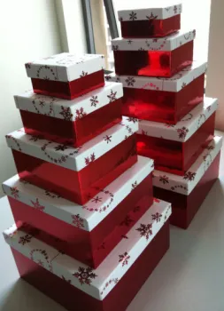 Cardboard Gift Boxes With 10pcs Set 