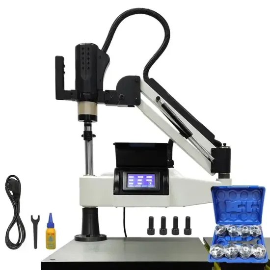 Vertical Flexible Arm CNC Servo Tapping Machine for M6 to M36 Threaded Holes