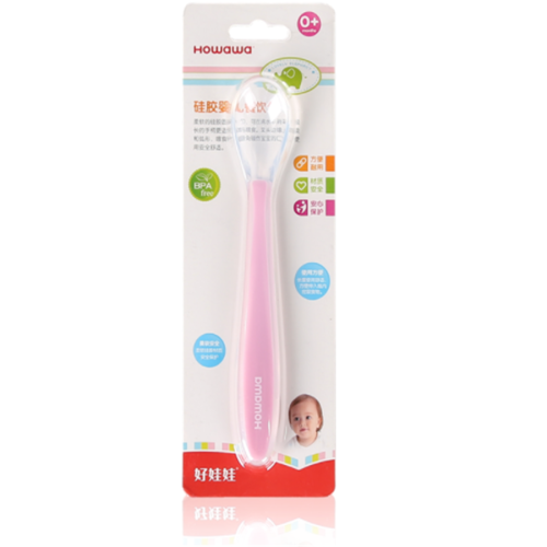 A0213 diner de bébé nourrir cuillère en silicone m