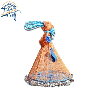 Factory Direct American Frisbee Throwing Spin Fishing Net