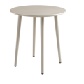 Durable Carbon Steel Outdoor Table with Cone Feet