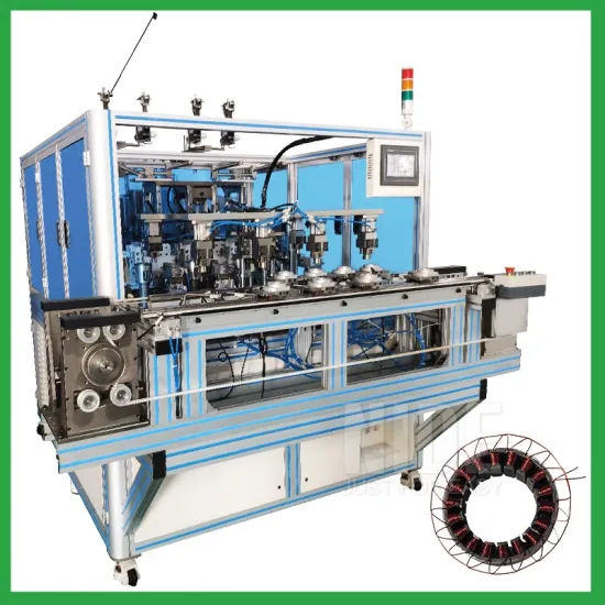 Fully automatic inverter motor stator coil winding machine
