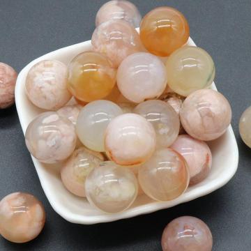 Orangle Agate 8MM Stone Balls Home Decoration Round Crystal Beads