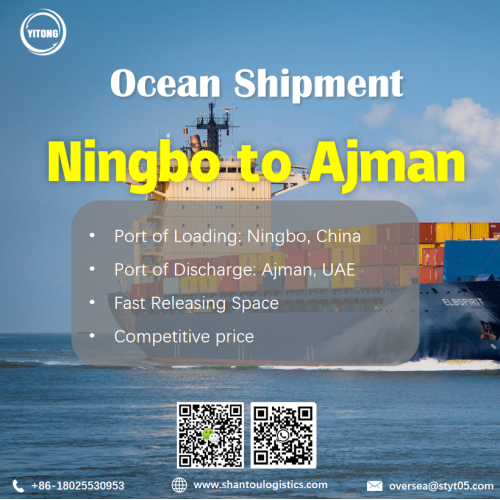 Freight Sea de Ningbo a Ajman