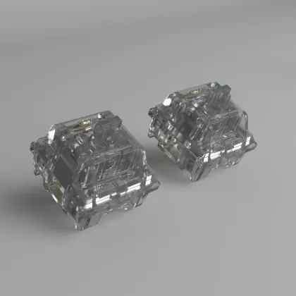 Akko CS Crystal Silver 45-Piece Linear Switches for Keyboard