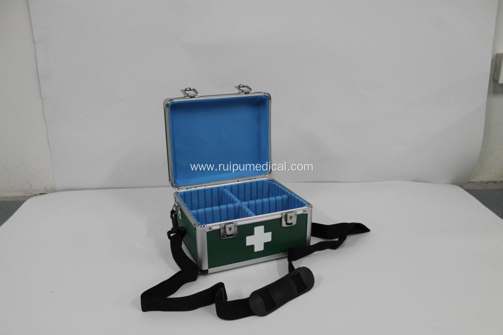 Aluminum Alloy First Aid Box with Locks and Handle