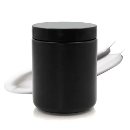 Wholesale Black Body Scrub Plastic Jars 600ml - Wide Mouth Jars for Body Butter