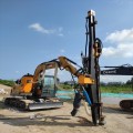 Excavation and conversion hydraulic rock drilling rig