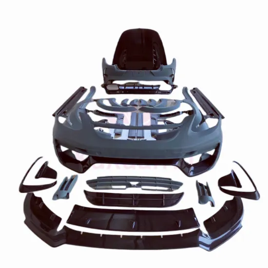 M Style Semi Carbon Fiber Front and Rear Bumper Body Kit for 2017-2019 Porsche Panamera 971