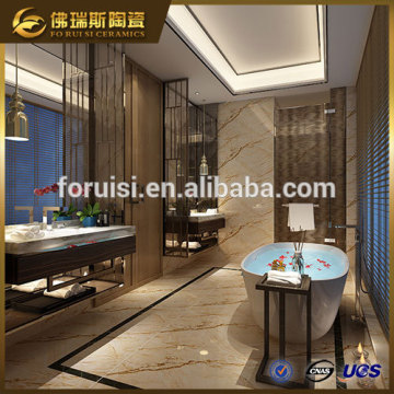 Item:FD-M69225 Golden Polished Glazed Tile Bathroom Designs of Baths Interior Decoration