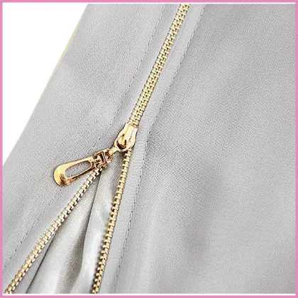 summer thin chiffon long wrap skirt sexy side zipper design skirt