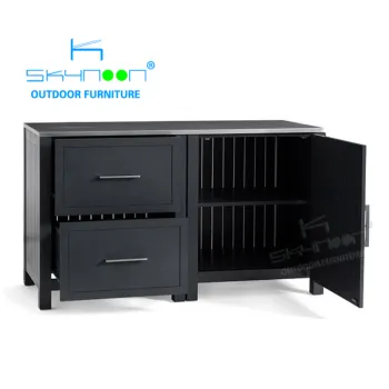 Hot Sale Aluminum Metal Outdoor Sideboard for Dining Room and Living Room