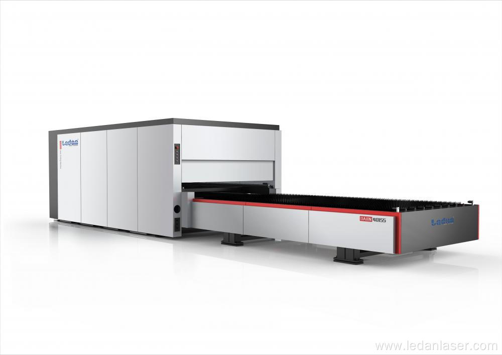 1500W Switching platform DFCD4020 laser cutting machine