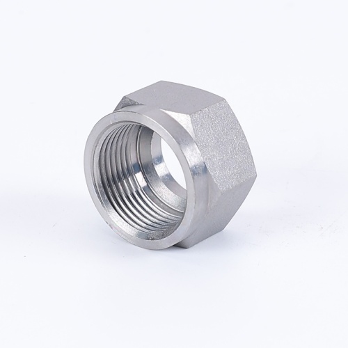 Hydraulic Fitting Nut Pipe Stainless Steel Internal Thread Through Joint Factory