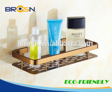 Eco-Friendly Wall Mounted Bathroom Aluninum/Bronze-- colored shelf / #16051k