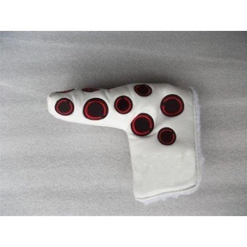 Waterproof Golf Club Headcover T White/ Red