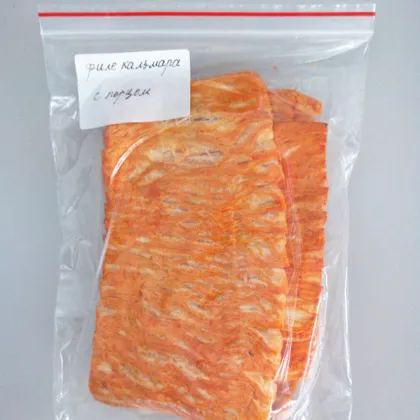 Dried peppered squid seafood snacks