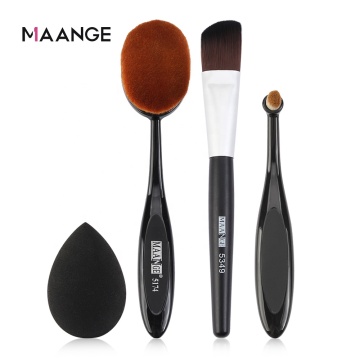 Custom Private Label Makeup Brushes Set with Sponge Puff