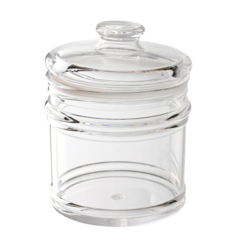 Verro di spezie acriliche trasparente - Contenitore da tè in marmellata di caramelle dolci 2,3l 1,4l 1L Porta di frutta secca rotonda
