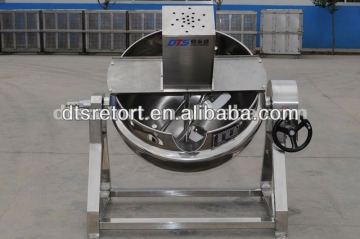 500L Titable steam heating jacketed pot with mixer