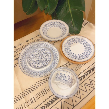 Retro green polka dot yellow tire porcelain