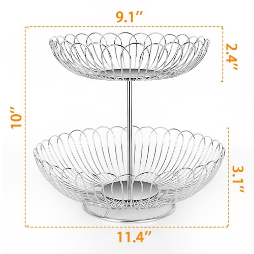 Anti-Corrosive OEM Design Stainless Steel Fruit Basket