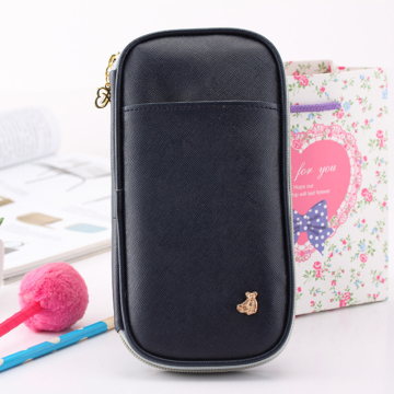 Eco-Friendly Cute Colorful Zipper Silicone Pouch for Students, Zipper Bag, Custom Pencil Bag