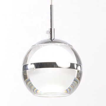 Luce a sospensione del soffitto a LED CROME NORDICO - Sfera di vetro in cristallo a buon mercato per la decorazione della casa