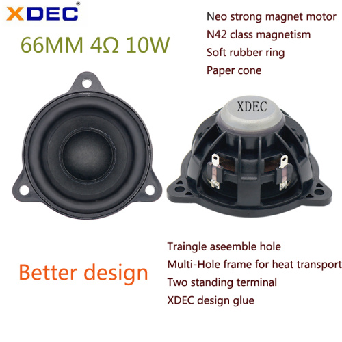 private model 66mm fullrange 4ohm 10w speaker